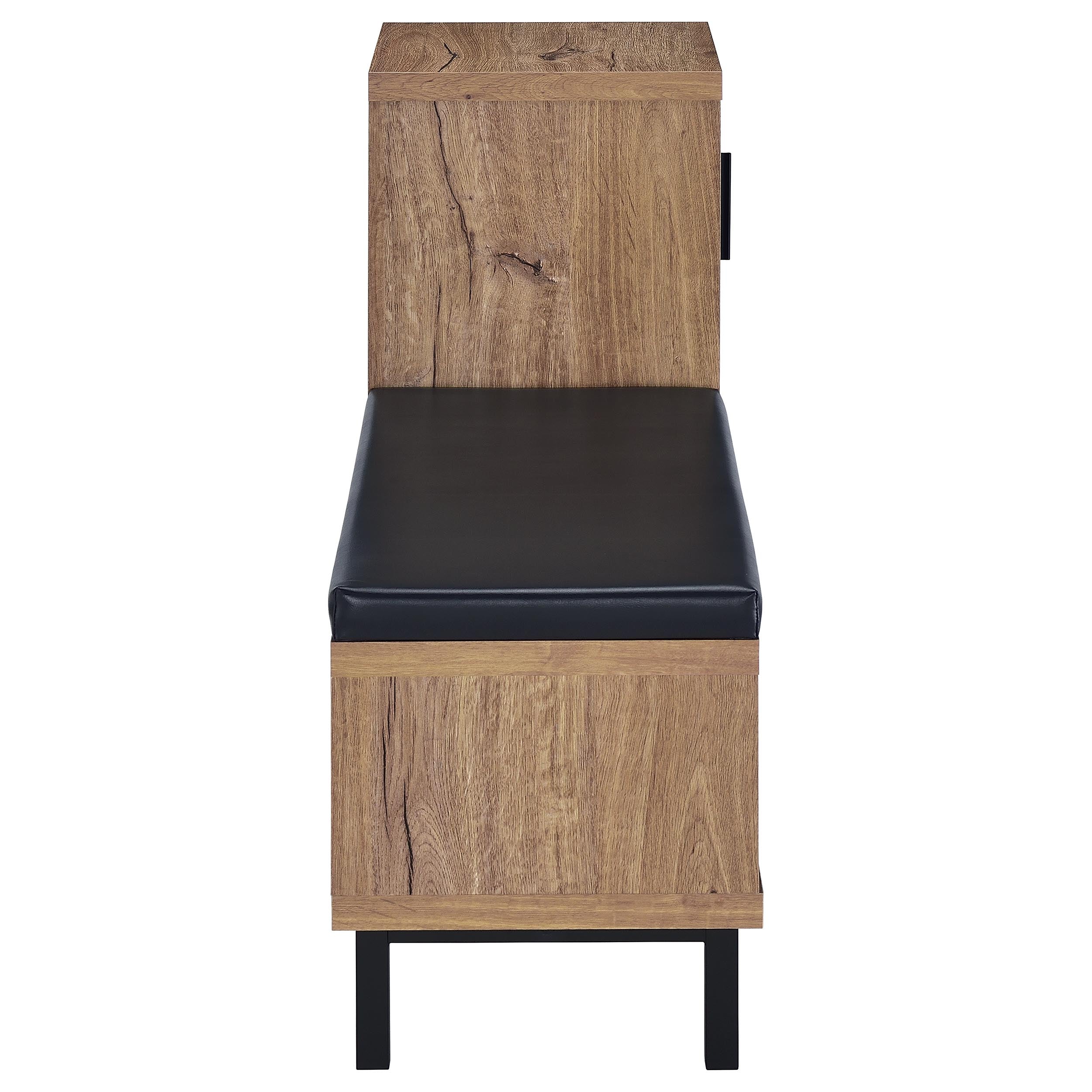 Teller 1-door Entryway Shoe Storage Bench Natural Oak — view 7