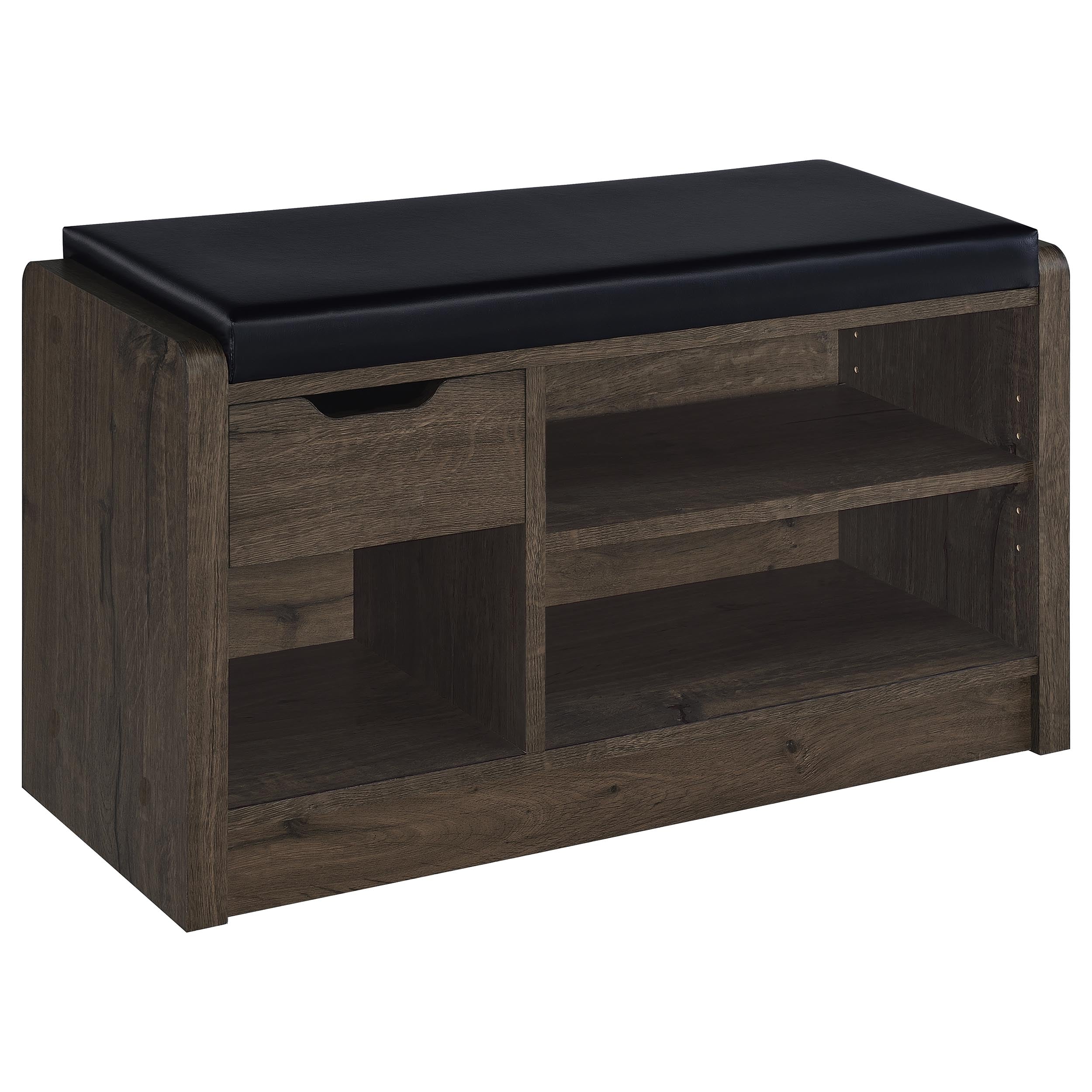 Arrington Storage Bench Smoked Oak — view 1