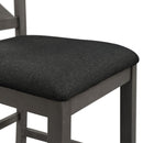 5 Pieces Counter Height Rustic Farmhouse Dining Room Wooden Bar Table Set With 2 Stools And 2 Chairs