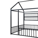 House Frame With Fence And Shelves