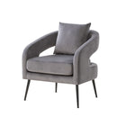 Open Back Accent Chair, Round Sofa Lounge Armchair