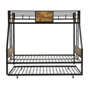 Modern Metal Bunk Bed With Dual Side Ladder And Metal Desig