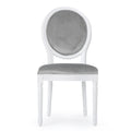 French Country Dining Chair Set With Round Backrest