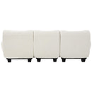 3 Seater Sofa Couch With Curved Armrests