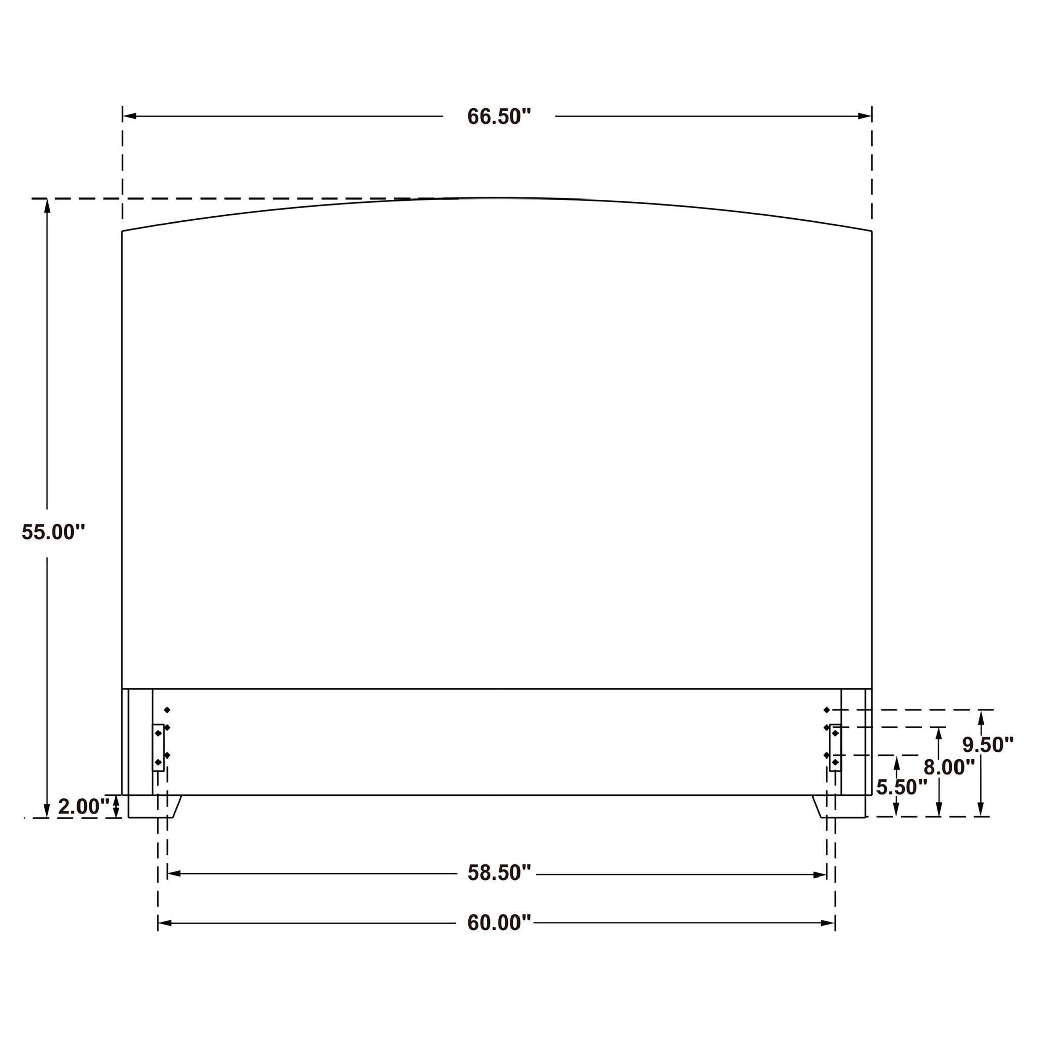 Laughton Woven Banana Leaf Queen Panel Headboard Amber