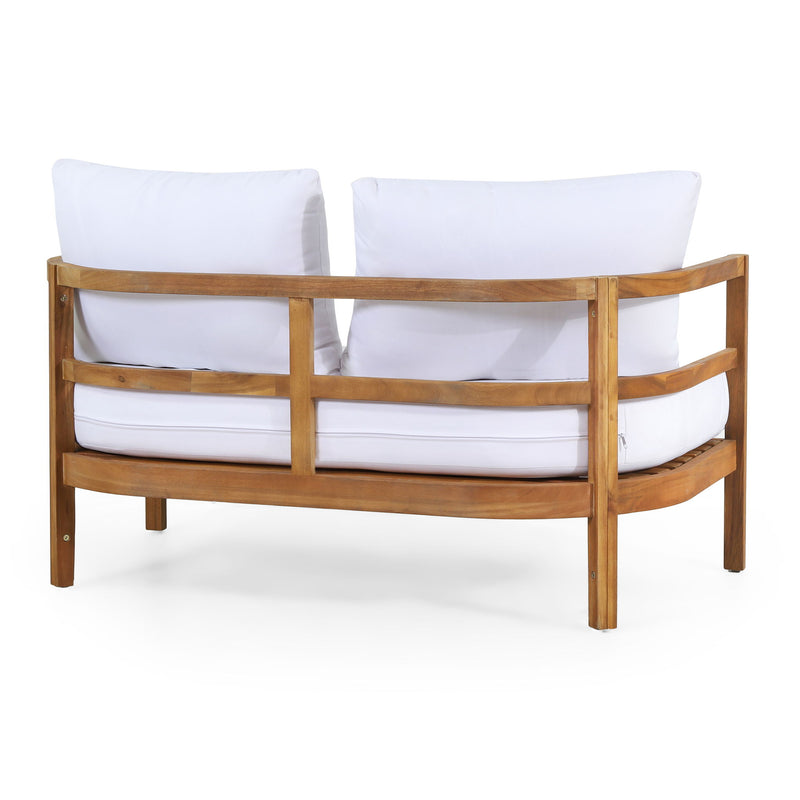 Outdoor Furniture With Coffee Table, Patio Conversation Set Deep Seating With Soft Cushion