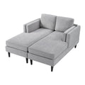 Modern Chaise Lounge With Dual Layer Armrests