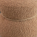 Snowman Stool With Cushion And Solid Wood Frame