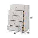 Esther - Chest - White / Silver