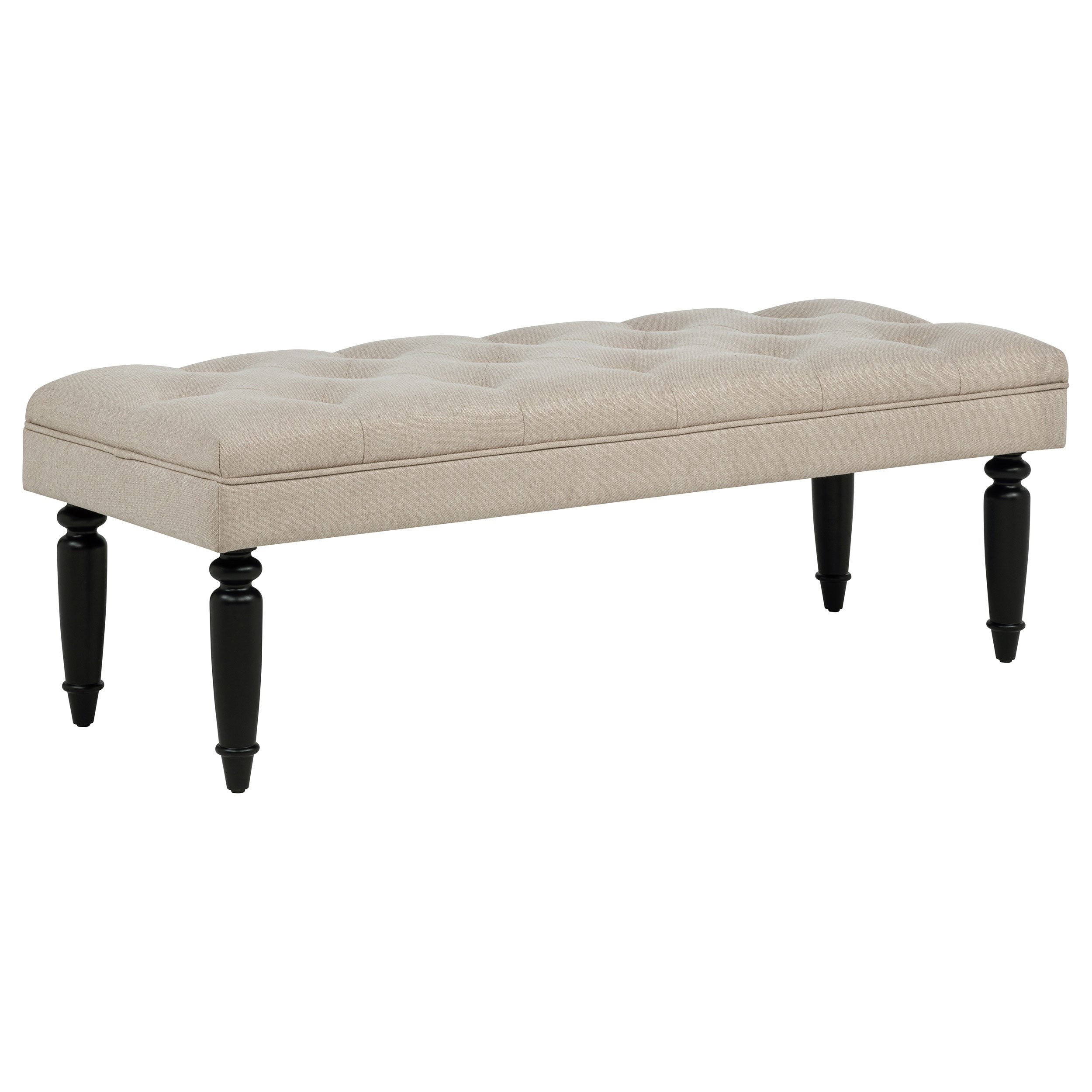 Marsha 52-inch Upholstered Entryway Accent Bench Latte — view 1