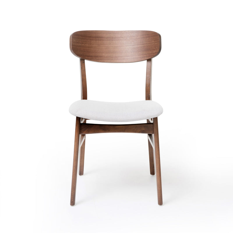 Elegant Fabric Dining Chair With Cushioned Seat