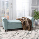 Hayes - Armed Storage Bench With Rolled Arms And Button Tufting