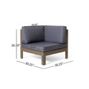 Brava - X Back Corner Chair