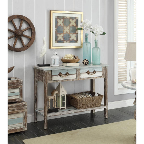 Marilla 2 Drawer Console Table with Shelf