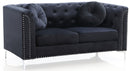 Stylish Sloped Arm Loveseat