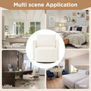 360° Modern Swivel Chair With Upholstered Curved Design