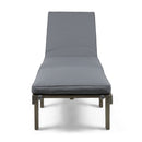 Ariana - Wood Chaise Lounge With Cushion