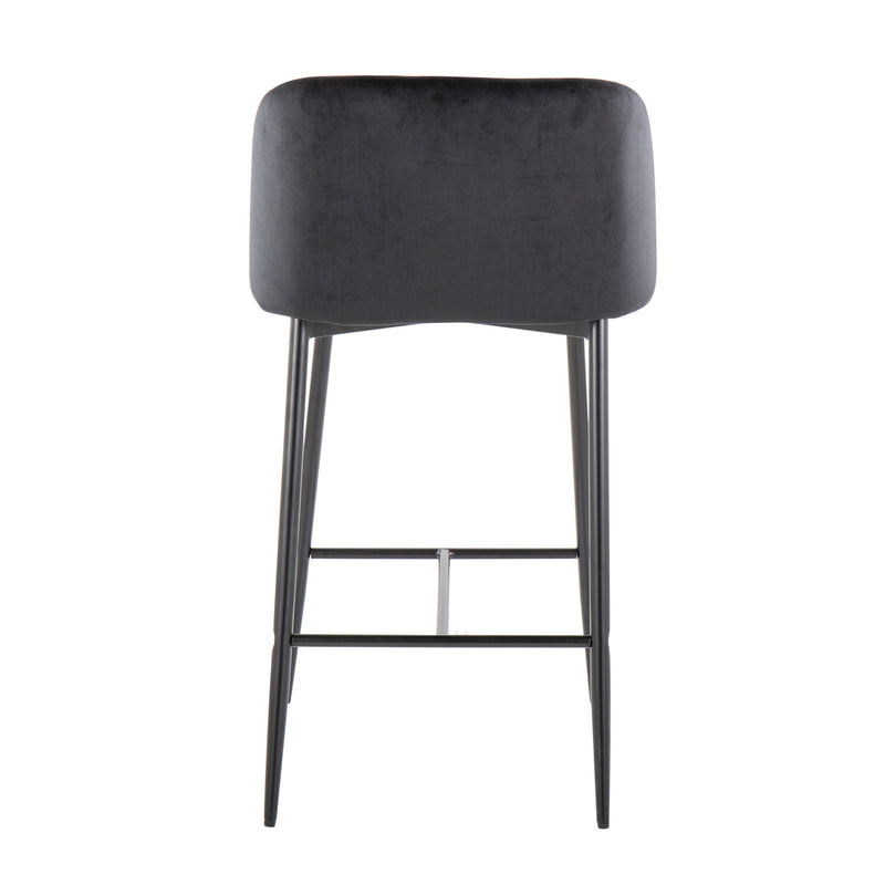 Fran - Contemporary Fixed Height Counter Stool (Set of 2)