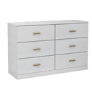 Modern Drawer Dresser For Bedroom, Ample Storage Wide Chest Of Drawers