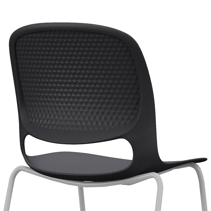 Stacking Chairs (Set of 4) - Black