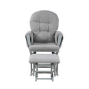 Mason - Glider And Ottoman Gray Wood