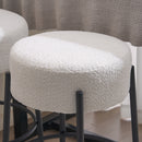 Round High Bar Stools (Set of 2), Contemporary Upholstered Dining Stools For Kitchens, Coffee Shops And Bar Stores