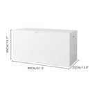 Toy Storage Organizer With Rolling Drawer, Chest With Wheels, Large Pull Out Bin For Nursery - White