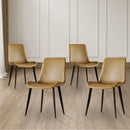 Modern Dining Chair With Carbon Steel Legs