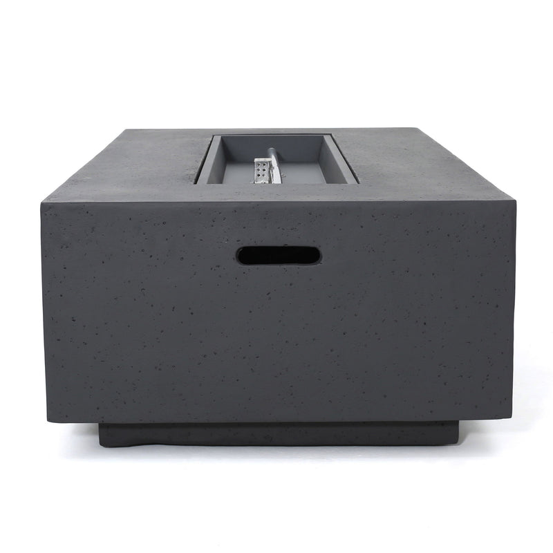 Modern Rectangle Fire Table 50,000 Btu