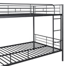 Full Over Full Metal Bunk Bed, Black