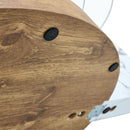 Contemporary Artistic Double Layer Coffee Table,Tempered Glass Top