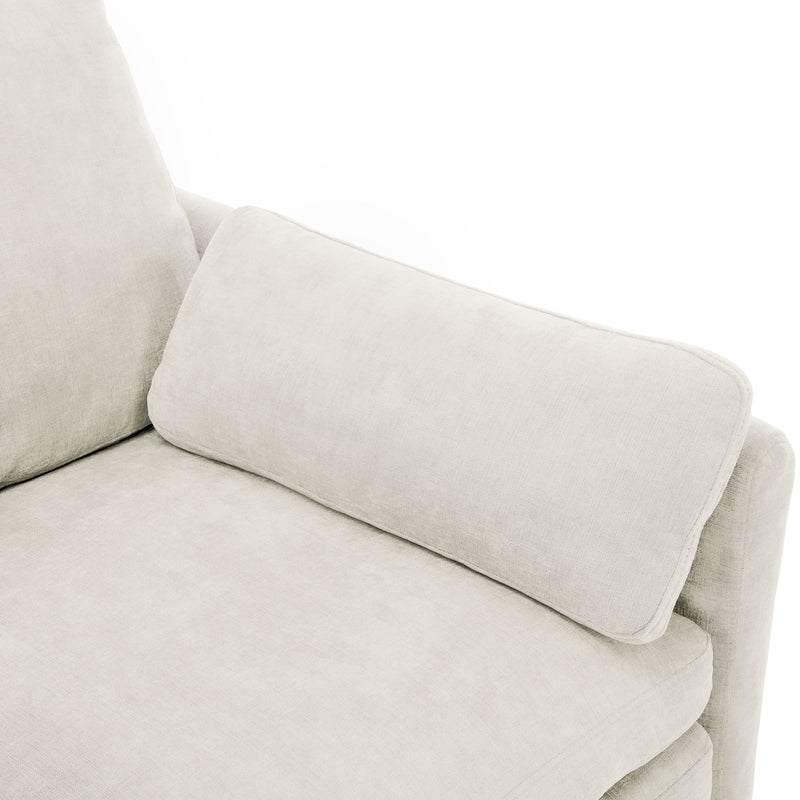 Cozy Upholstered 3 Seater Sofa Plush Cushion For Living Room