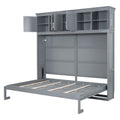 Murphy Modern Bed With Top Cabinets For Space Saving And Comfort