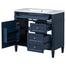 Bathroom Vanity & Top Sink, Modern Bathroom Storage Cabinet With 2 Drawers And A Tip-Out Drawer