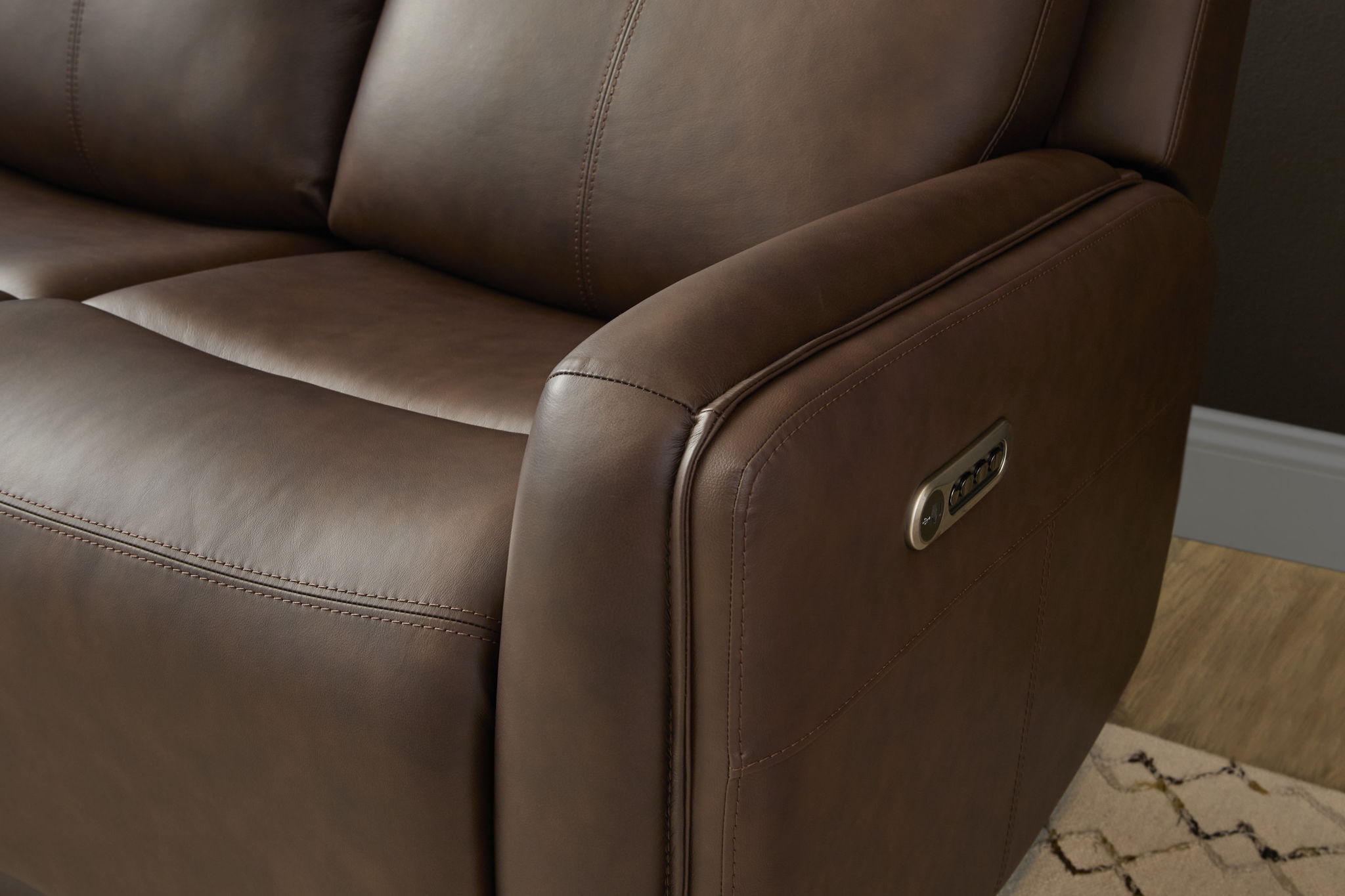 Alister - Power Gliding Sofa With Power Headrests & Lumbar