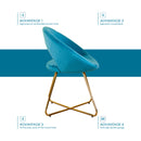 Modern Accent Velvet Lounge Chair