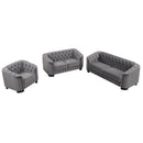 Upholstered 3 Piece Sofa Set With Legs