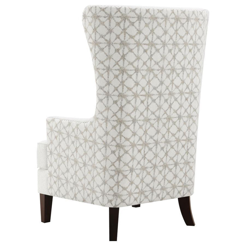 Pippin - Upholstered High Wingback Accent Chair - Latte