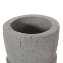 Classic Flower Planter With Magnesium Oxide Material - Stone Gray