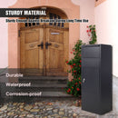 Large Package Delivery Parcel Mail Drop Box With Lockable Storage Compartment Heavy Duty Weatherproof For Express Mail Delivery For Home & Business Use - Black