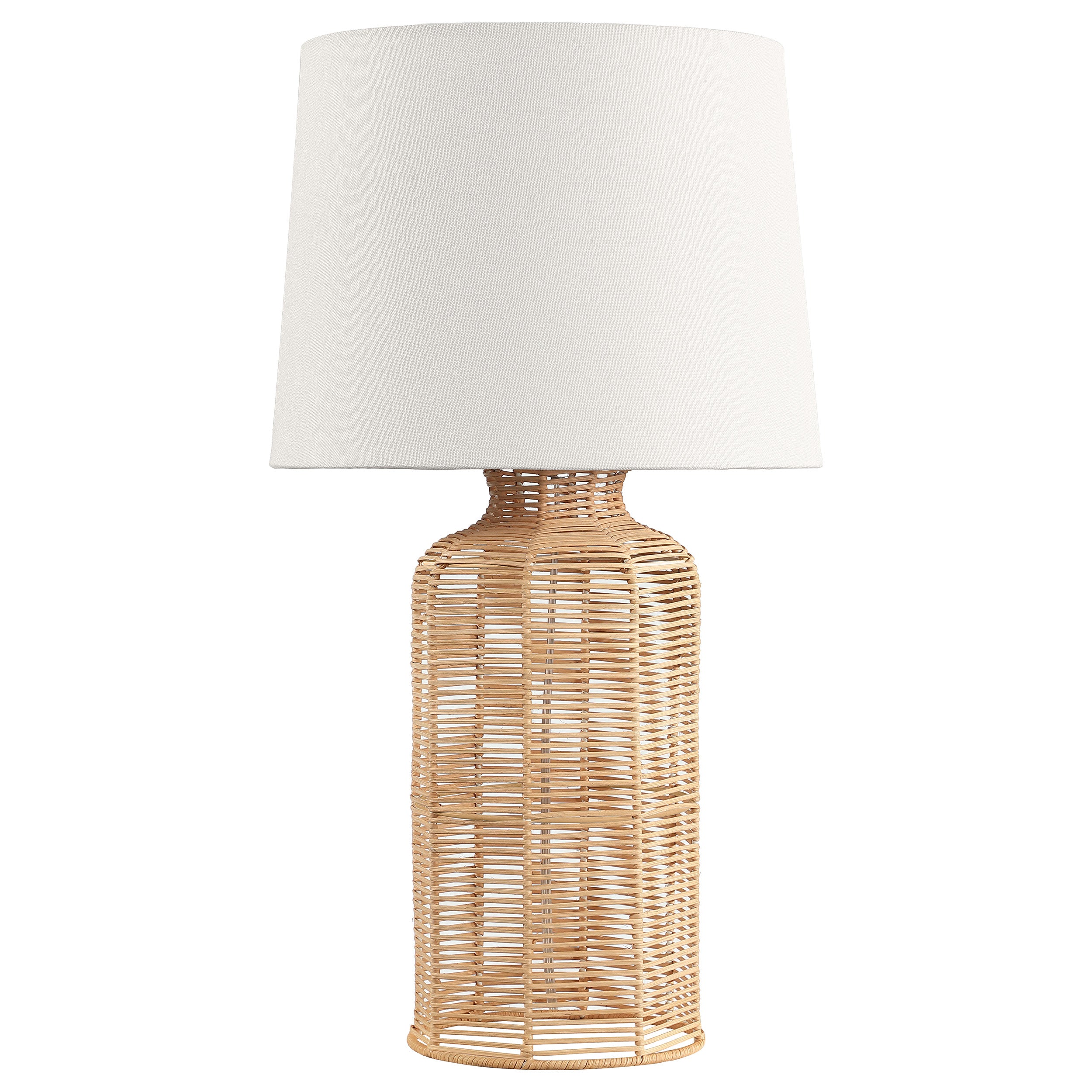 Nairobi Empire Shade Handwoven Rattan Table Lamp Natural — view 1