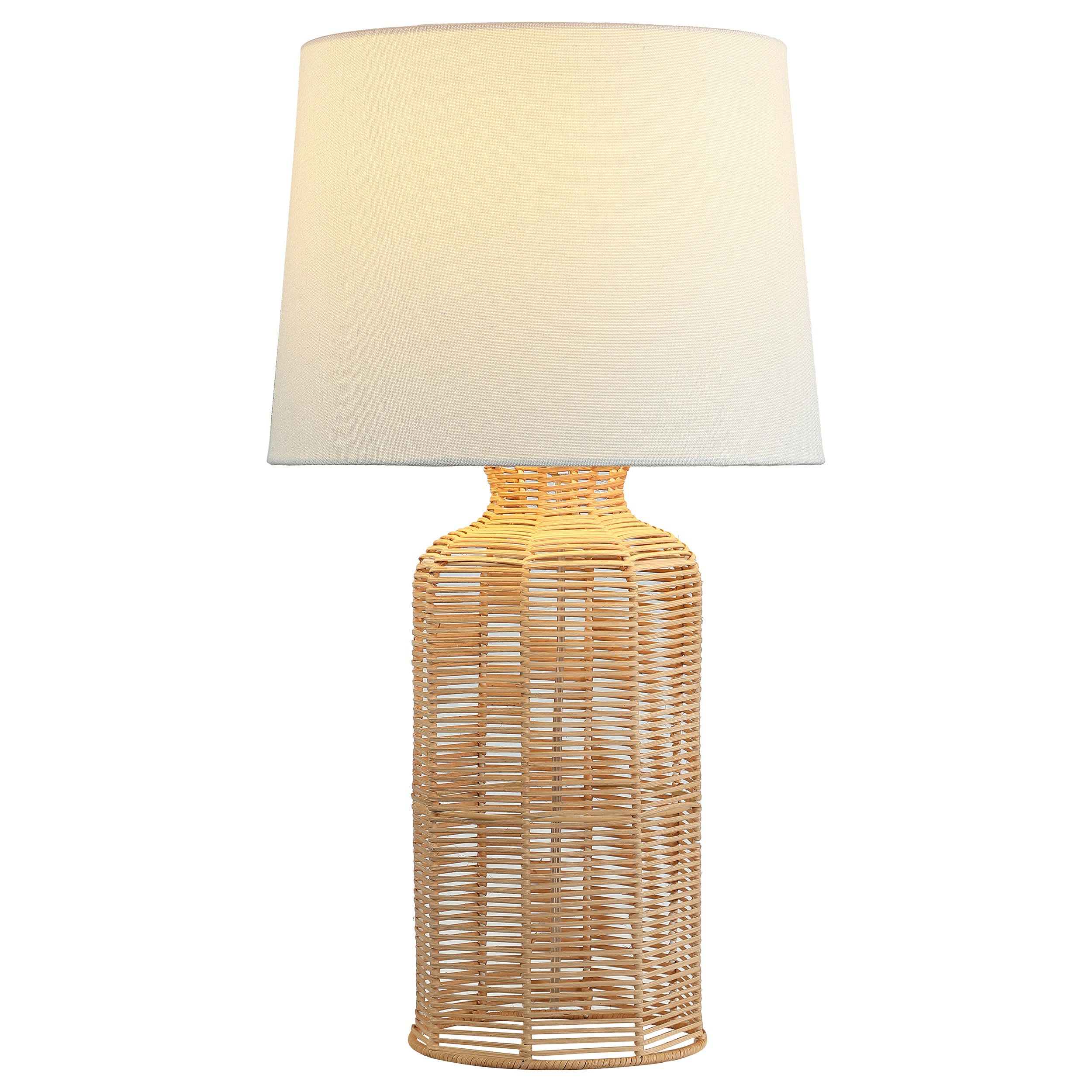 Nairobi Empire Shade Handwoven Rattan Table Lamp Natural — view 3