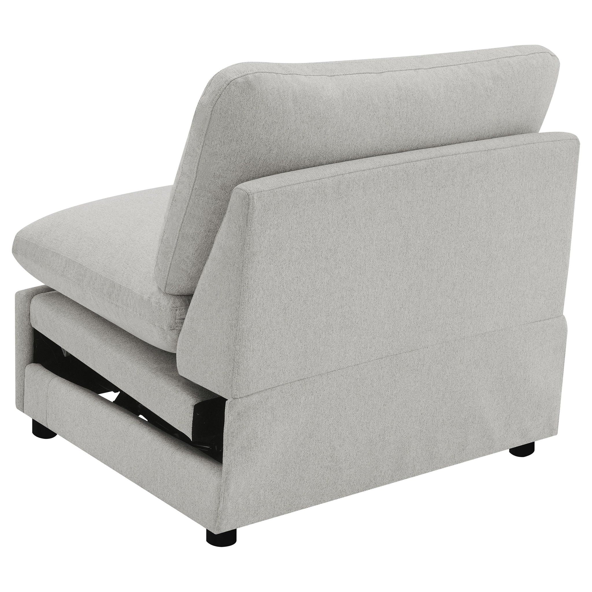 Collins Modular Power Armless Recliner Grey