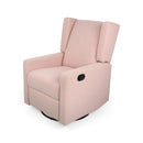 Landau Contemporary Fabric Upholstered Swivel Recliner