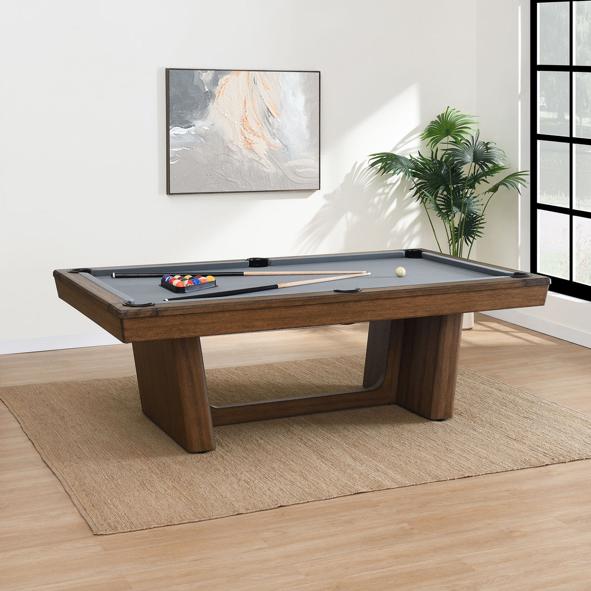Kingsman Pool Table in Light Brown by Elements International, view 5