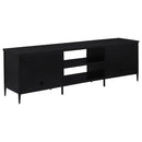 Amherst - 70" 2-Door Metal TV Stand Media Console - Black