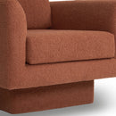 360° Modern Swivel Accent Chair Round Armchair, Thick Padded Single Lounge Sofa Upholstered Comfy