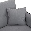 Modern Folding Ottoman Sofa Bed With Stereo System - Gray