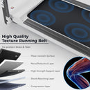 Portable Compact Treadmill, Electric Motorized 3.5Hp, 14Km / H, Medium Running Machine Motorised Gym 330Lbs, Foldable For Home Gym Fitness Workout Jogging Walking, Bluetooth Speaker App Fitime - White