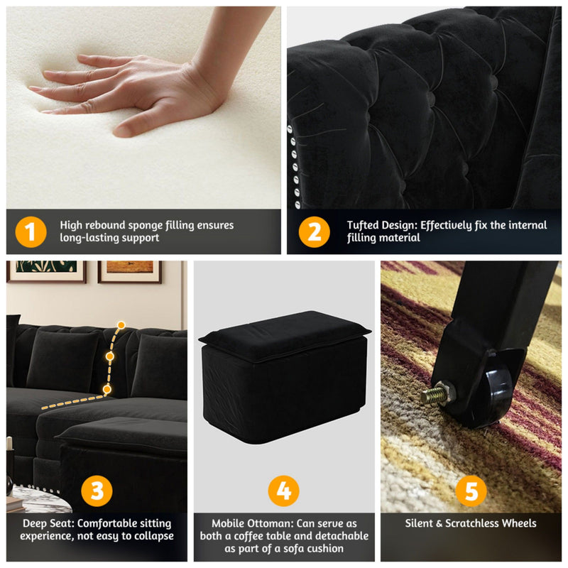 3 In 1 Pull Out Convertible Sleeper Sofa Bed